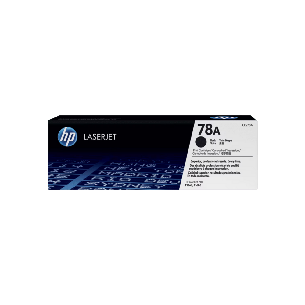 Tóner HP 78A CE278A Negro LaserJet M1536DNF/MFP/P1606DN (2,100 Páginas)