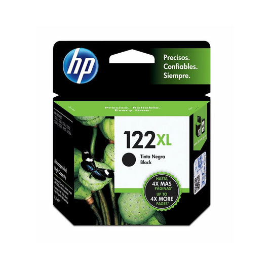 Tinta HP 122 XL CH563HL Negra para DeskJet 1000/2000/2050/3050 (Alto Rendimiento: 480 páginas)