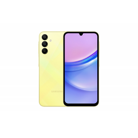 Smartphone Samsung Galaxy A15 6.5"Octacore 128Gb/4Gb Cámara 50Mp+5Mp+2Mp/13Mp Android 14 Color Amarillo