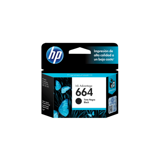 Tinta HP 664 F6V29AL Negra para DeskJet 1115/3835/2135/3635 (Rendimiento: 120 páginas)