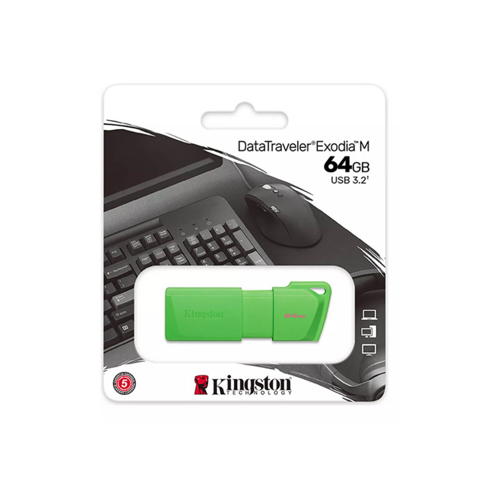 Memoria Flash Kingston 64GB USB 3.2 Gen 1 DTXM Verde (KC-U2L64-7LG)