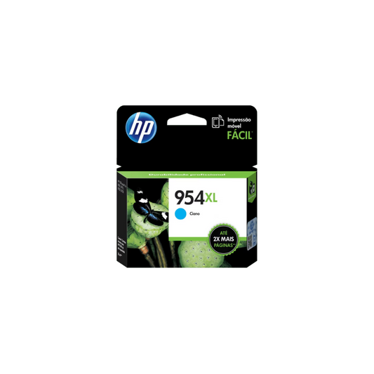 Tinta HP 954XL L0S62AL Cyan para OfficeJet Pro 8710/8720/8730 (Alto Rendimiento: 1,600 páginas)