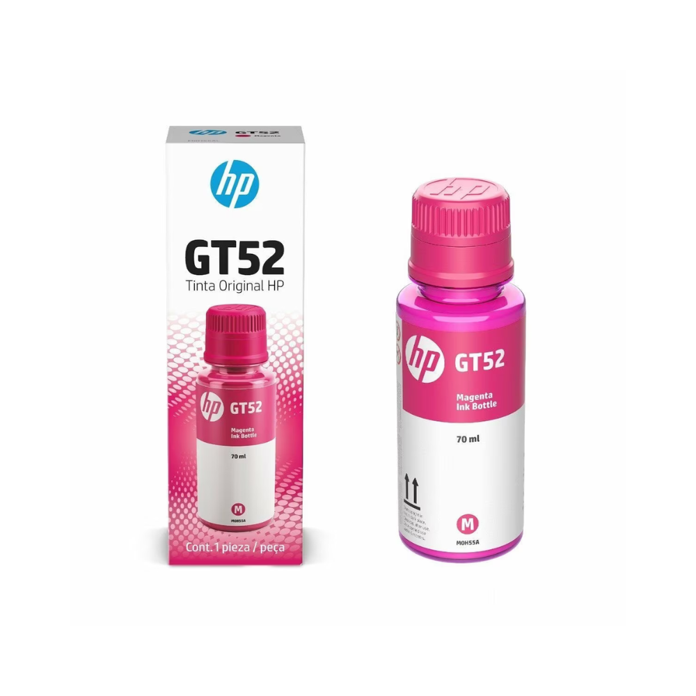 Tinta HP GT52 M0H55AL Magenta para DeskJet GT5820/GT5810 (70 ml, Rendimiento: 8,000 páginas)