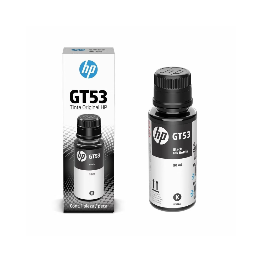 Tinta HP GT53 1VV22AL Negra para HP Smart Tank 519 (Rendimiento: 4,000 páginas)