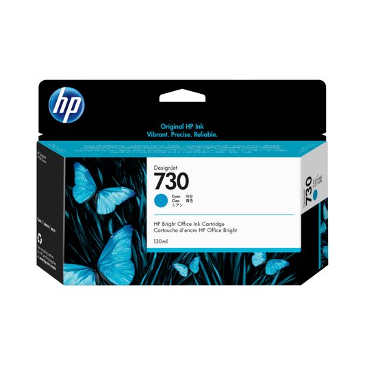 Tinta HP LF 730 P2V62A Cyan para DesignJet T1700 (130 ml)