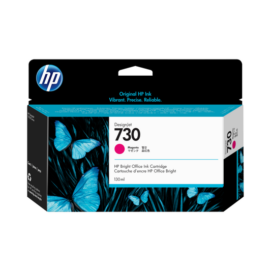 Tinta HP LF 730 P2V63A Magenta para DesignJet T1700 (130 ml)