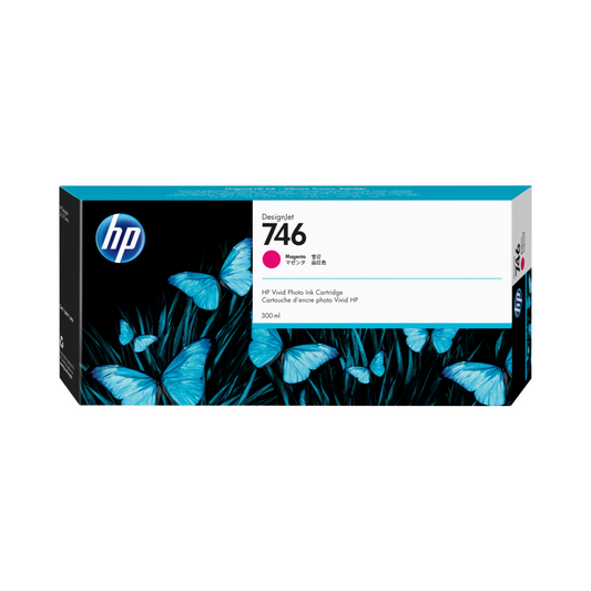 Tinta HP LF 746 P2V78A Magenta para DesignJet Z6/Z9 (300 ml)