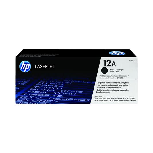 Tóner HP 12A Q2612A Negro LaserJet 1010/1012/1015/1018/1020/1022/1022Plus (2,000 Páginas)