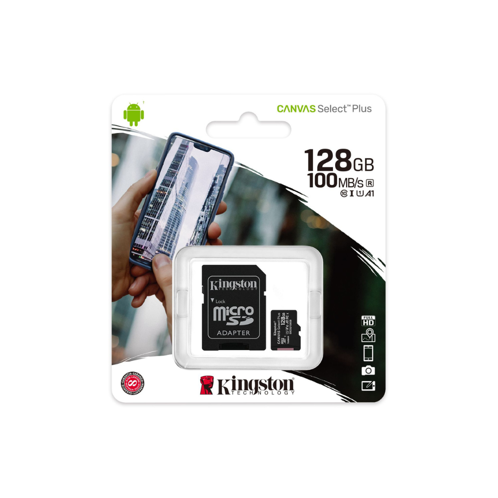 Memoria Micro SDXC Kingston 100R A1 Clase 10 128GB