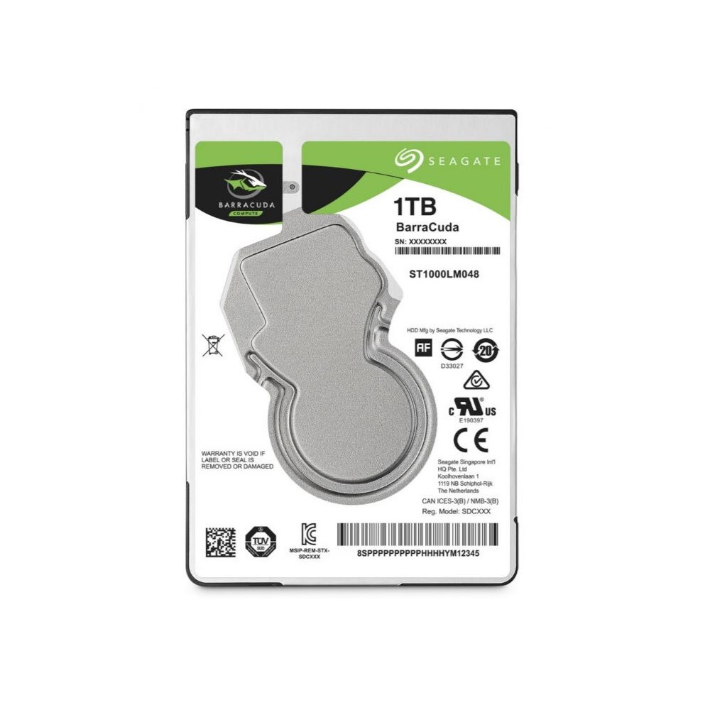 Disco Duro Seagate 1TB 2.5" 5400RPM 7mm BarraCuda (ST1000LM048)