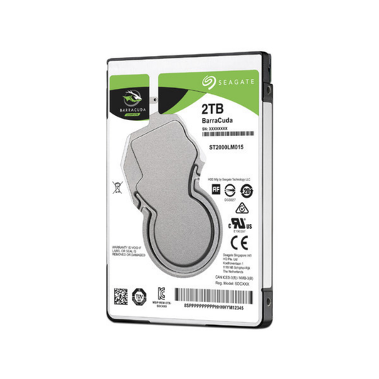 Disco Duro Seagate 2TB 2.5" 5400RPM BarraCuda (ST2000LM015)