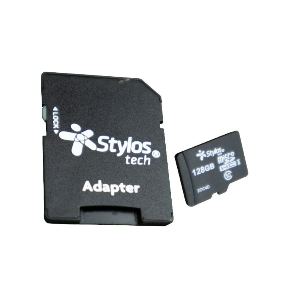 Memoria Micro SD Stylos 128GB Clase 10 con Adaptador