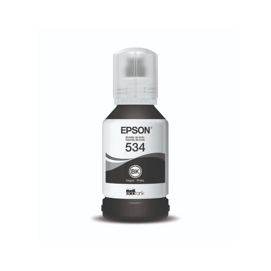 Botella De Tinta Epson Ecotank T534 Negro Pigmento Serie M T534120-Al