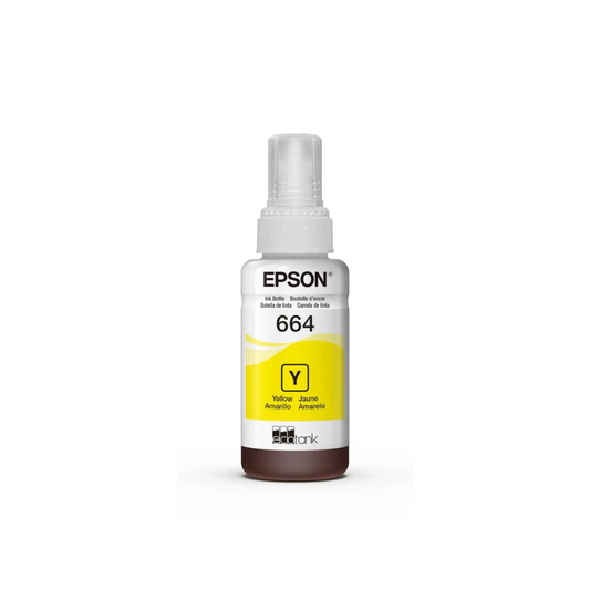 Botella De Tinta Epson Ecotank T664 Amarillo Serie L 70Ml T664420-Al