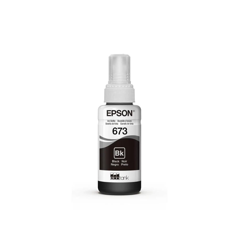 Botella De Tinta Epson Ecotank Foto T673 Negro L800 L1800 70Ml T673120-Al