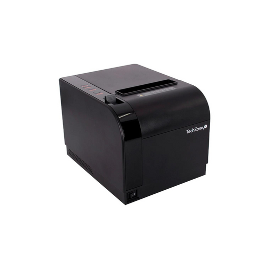 Miniprinter Techzone TZBE301, Térmica, 80 mm, Velocidad 300 mm/s, Resolución 576 dpi, USB, Serial, RJ45, RJ11, Cortador Automático, 1 Año de Garantía