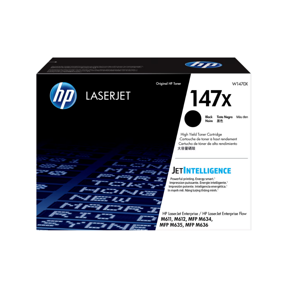 Tóner HP 147X W1470X Negro LaserJet M611DN/M612DN (25,200 Páginas)