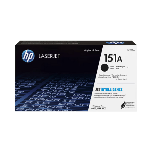 Tóner HP 151A W1510A Negro LaserJet Pro 4003/MFP 4103 (3,050 Páginas)