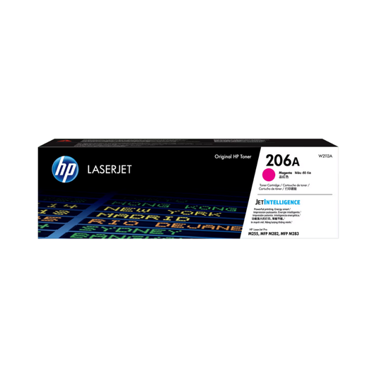 Tóner HP 206A W2113A Magenta LaserJet Pro M255DW/M283FDW (1,250 Páginas)