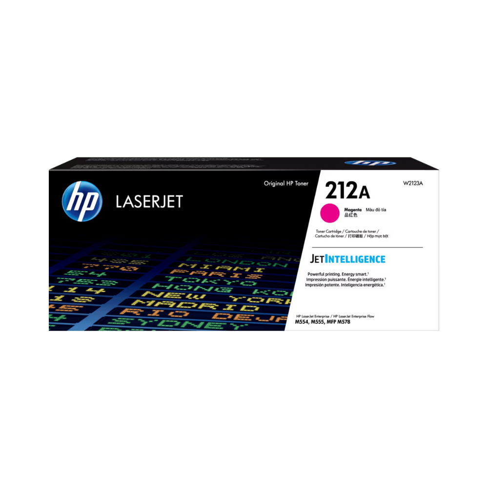 Tóner HP 212A W2123A Magenta LaserJet M555 (4,500 Páginas)