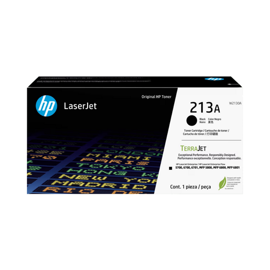 Tóner HP 213A W2130A Negro LaserJet Enterprise 5700DN/MFP 5800 (3,500 Páginas)