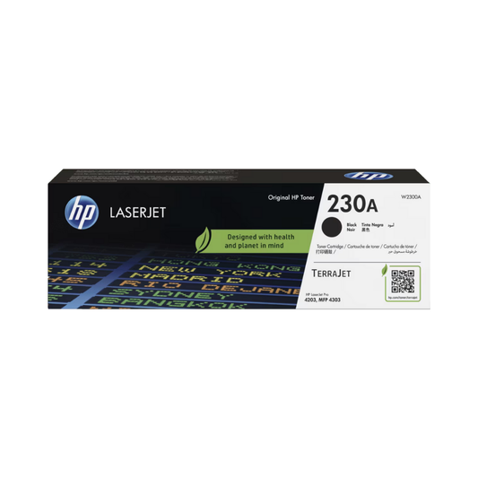 Tóner HP 230A W2300A Negro LaserJet Pro 4203/MFP 4303 (2,000 Páginas)